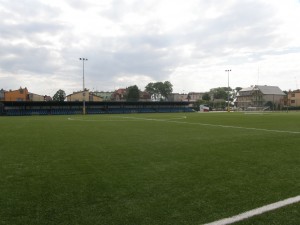 Grasspielplatz für Fußball
